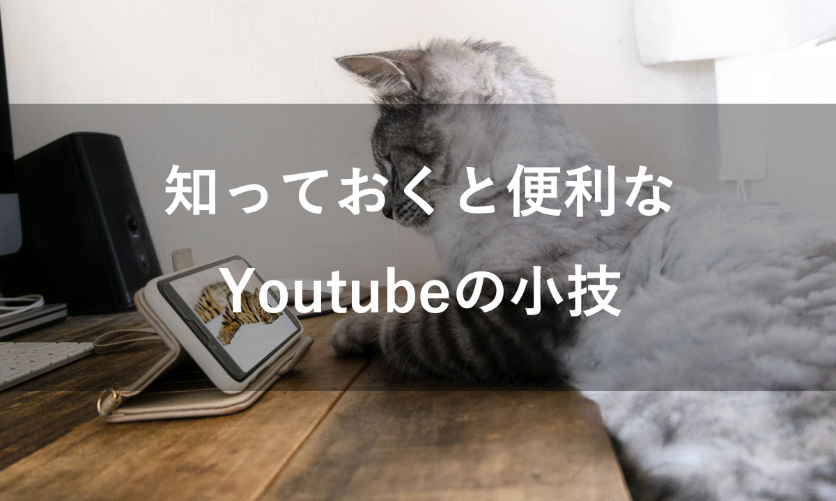 知っておくと便利なYoutubeの小技